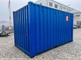 15-FOOT BLUE SHIPPING CONTAINER – NEW